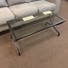 Load image into Gallery viewer, Metal Glass Top Coffee Table