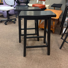 Load image into Gallery viewer, Black Saddle Stool