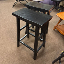 Load image into Gallery viewer, Black Saddle Stool