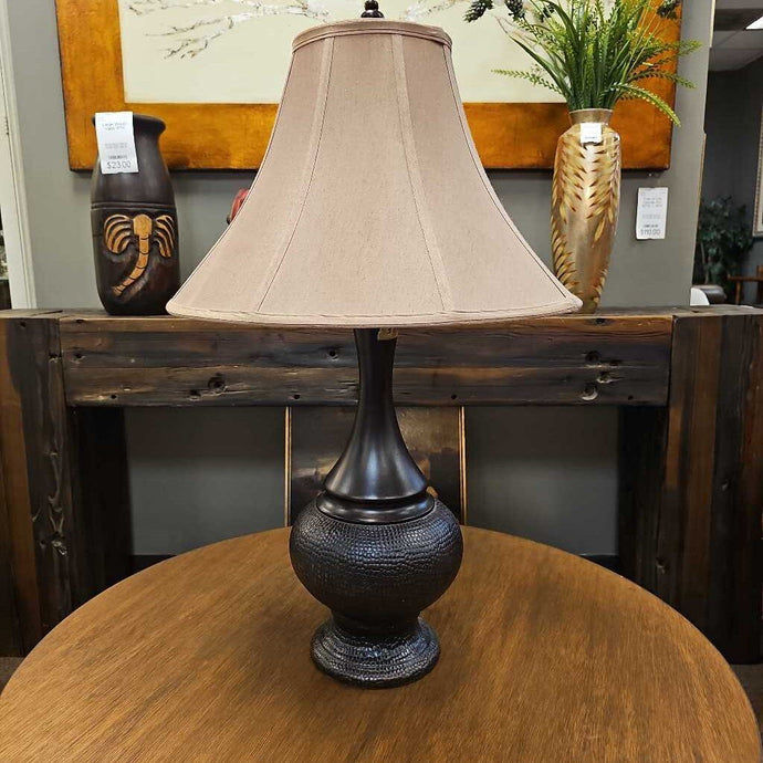 Lamp with Brown Base/Brown Shade