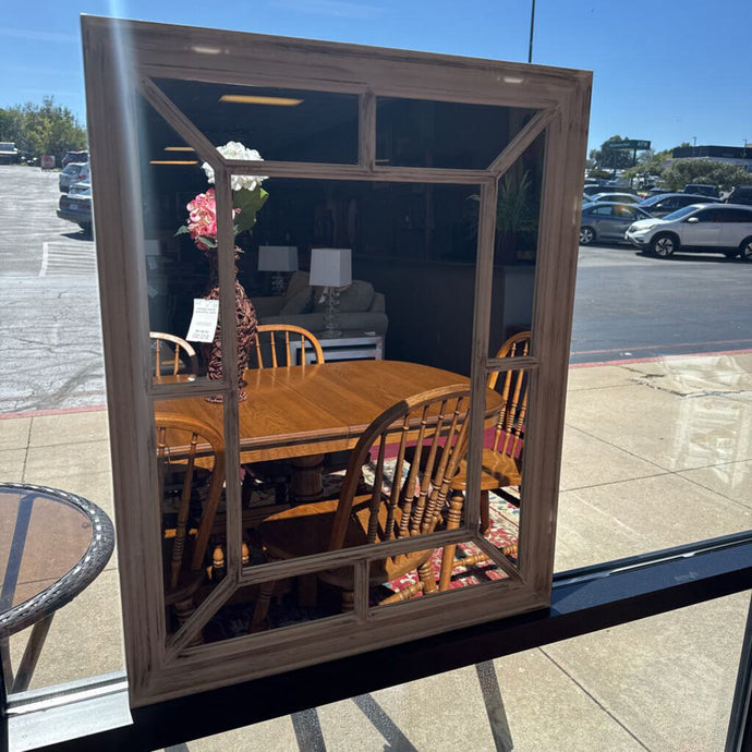White Framed Mirror