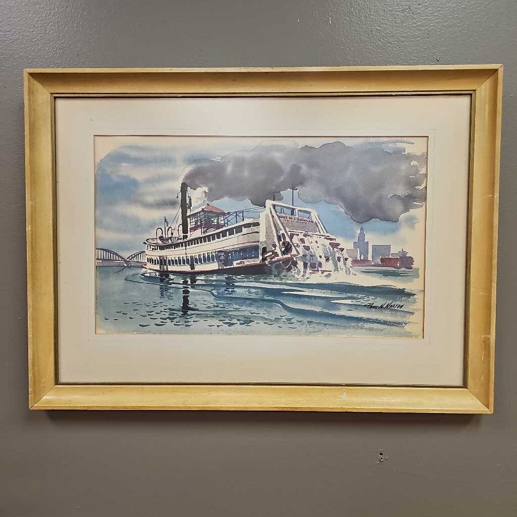 Steam Boat Art by Paul Norton