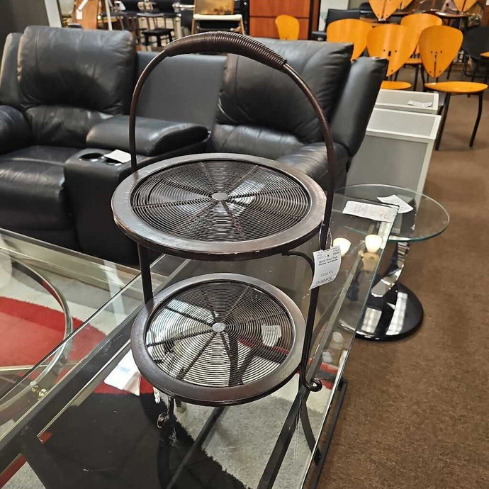 Black Wire Fruit Platter w/Handle