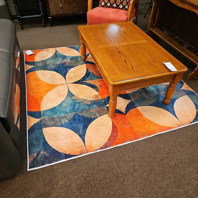 Distressed Multi-Color Rug
