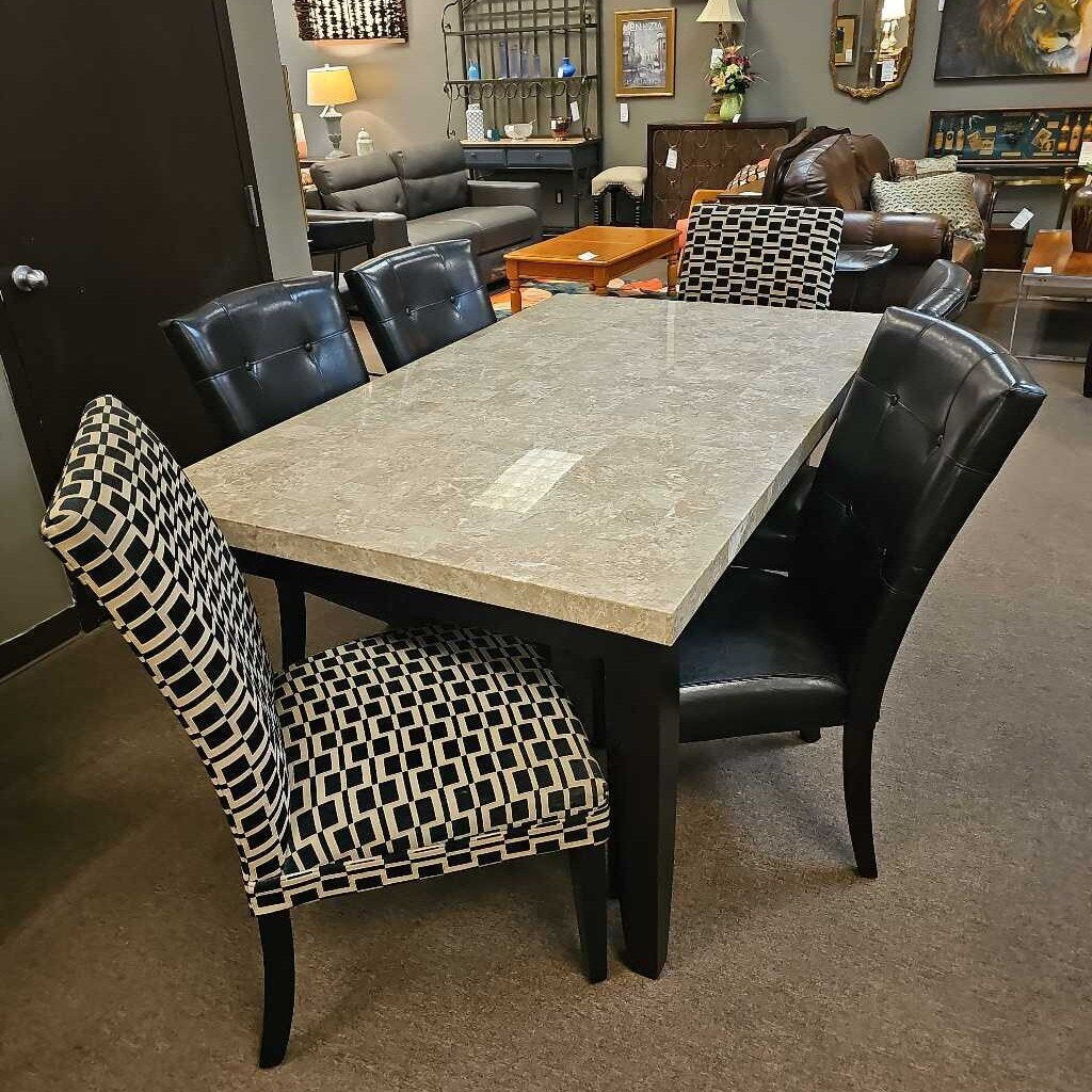 Stone Top Dining Table w/6 Chairs (table only $495)