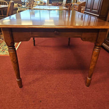 Load image into Gallery viewer, Dark Wood Dining Table w/2 Drawers