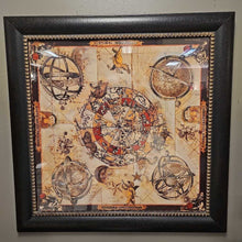 Load image into Gallery viewer, Framed Zodiac Map