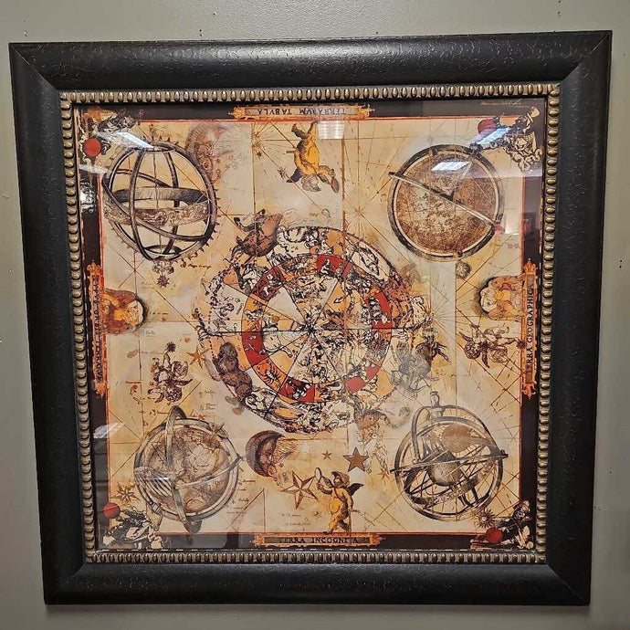 Framed Zodiac Map