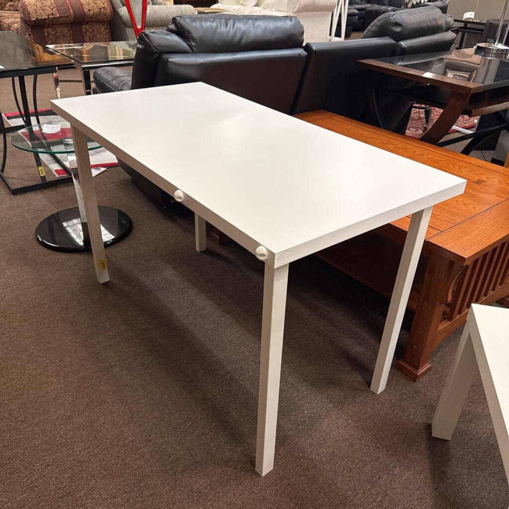 White Rectangle Table