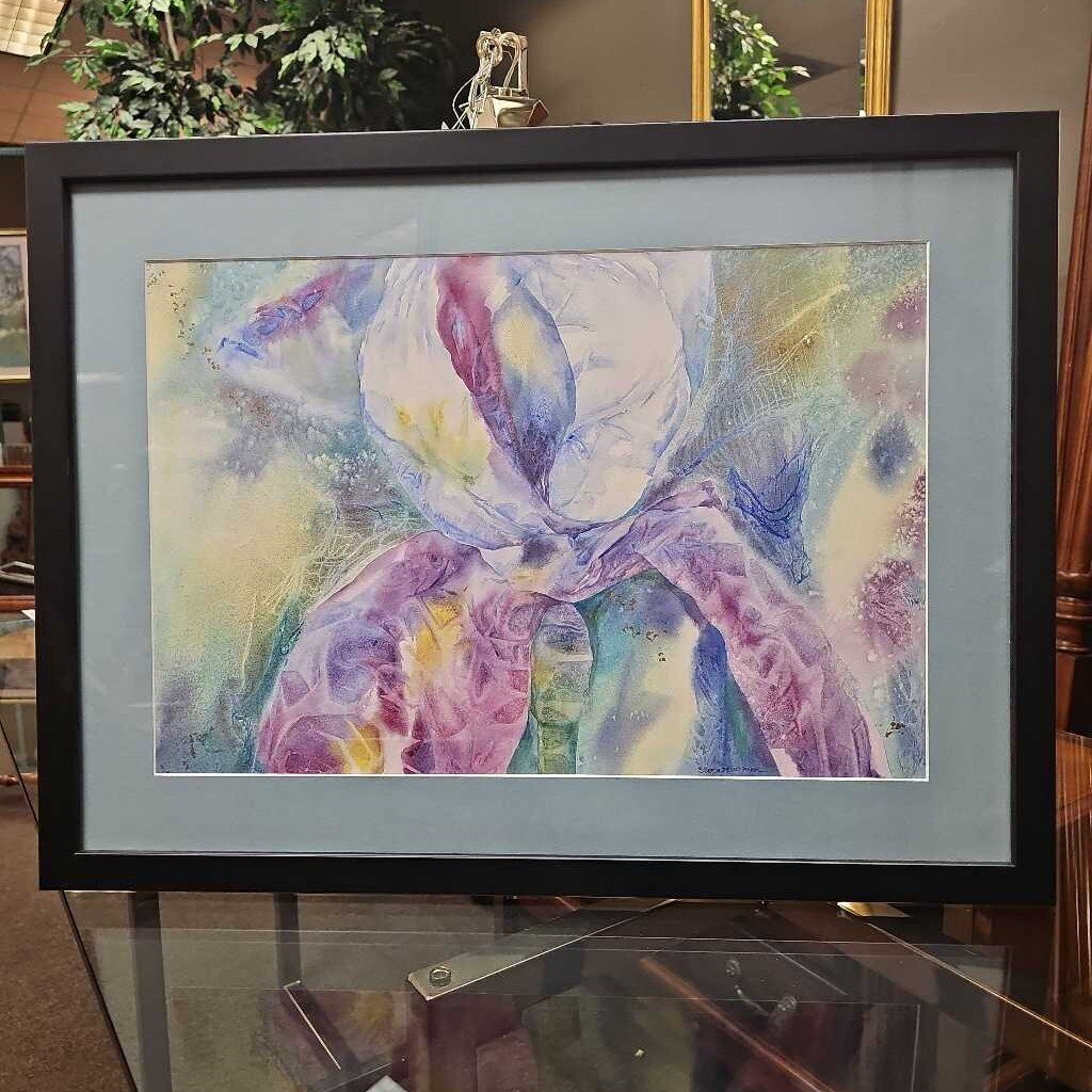 Framed Floral Abstract Print