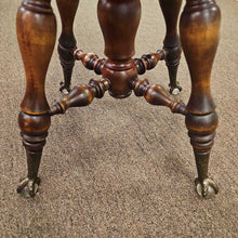 Load image into Gallery viewer, Antique Glass &amp; Claw Feet Piano Stool