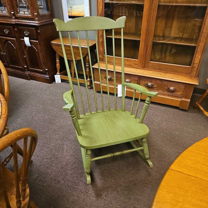 Green Wood Rocking Chair