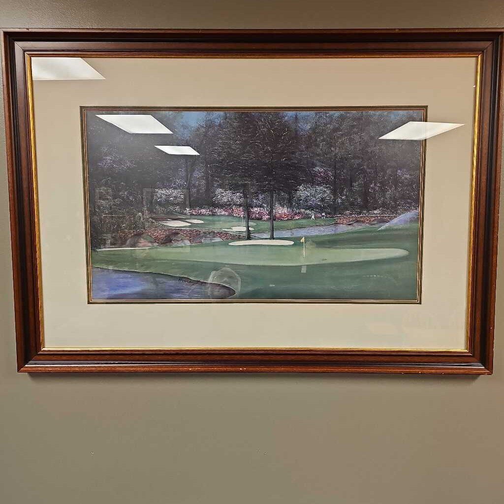 Framed Picture of a Golf Course