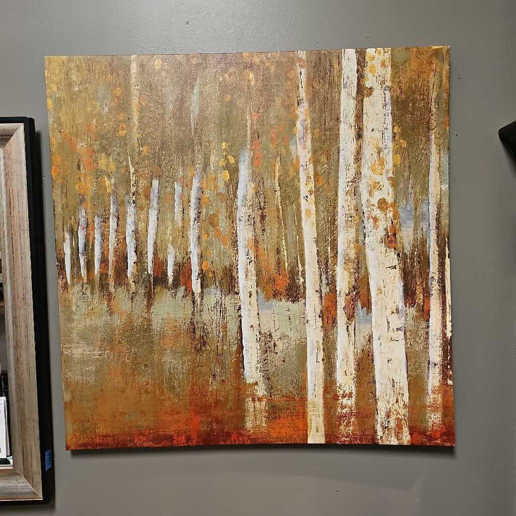 Canvas Art of Birch Trees