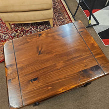 Load image into Gallery viewer, Dark Brown Ethan Allen Side Table w/2 Shelves