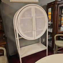 Load image into Gallery viewer, Whitewash Cane 2 Door Bar Cabinet