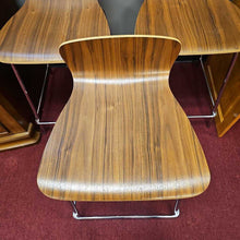 Load image into Gallery viewer, Wood Finish/Chrome Counter Height Stool