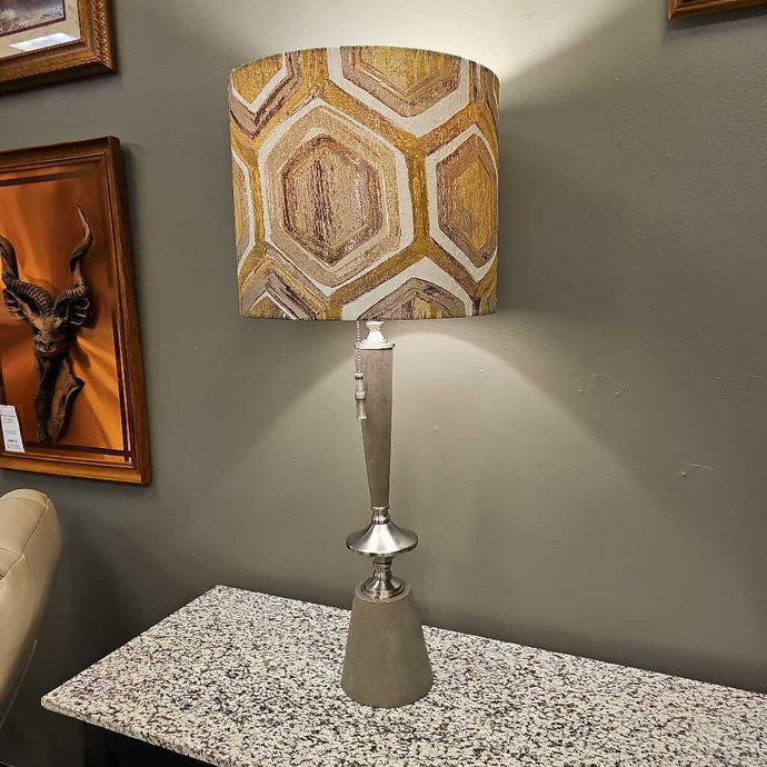 Silver Lamp w/Shade