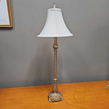 Load image into Gallery viewer, Gold/Silver Lamp w/Shade