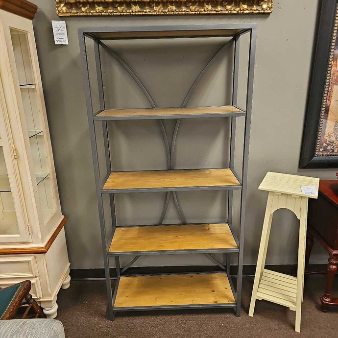 Wood & Metal Shelf Unit
