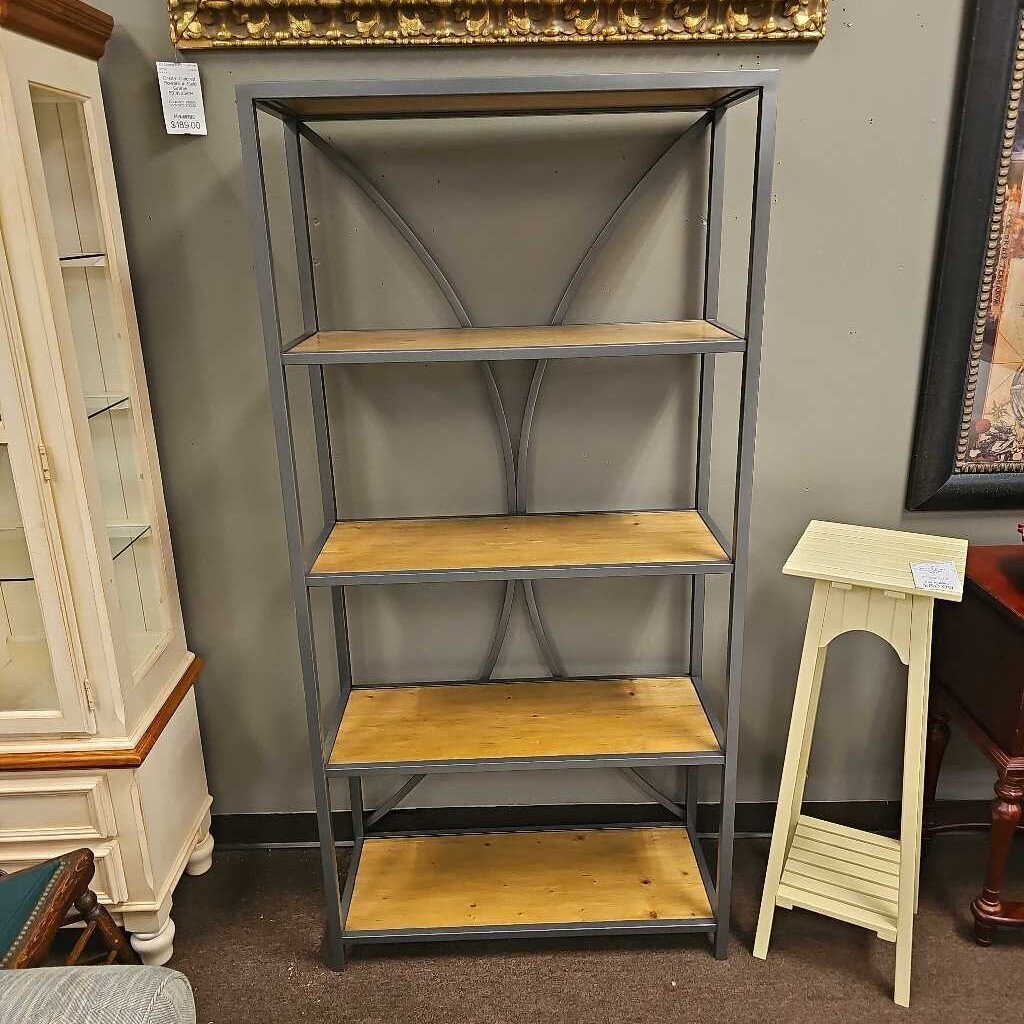 Wood & Metal Shelf Unit