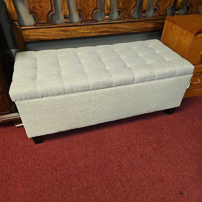 Grey Storage Ottoman