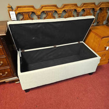 Load image into Gallery viewer, Grey Storage Ottoman