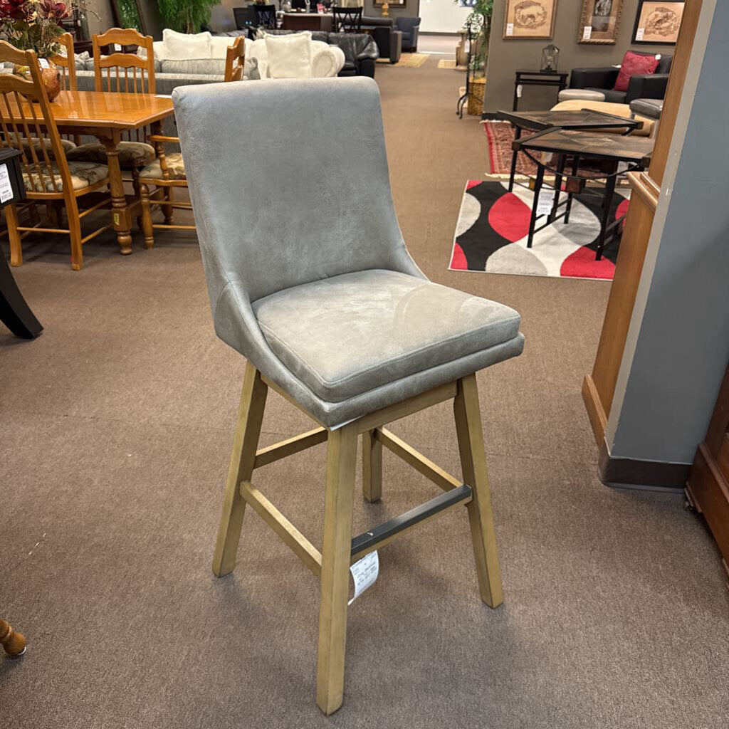 Gray Barstool w/ Tan Legs