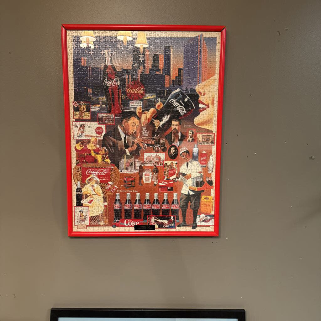 Framed Coca Cola Puzzle