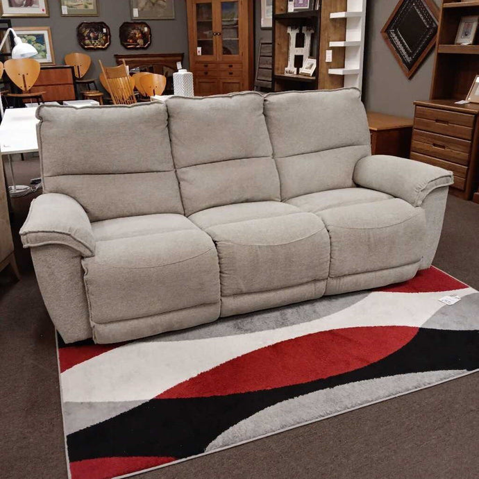 Light Tan Double Recliner Sofa