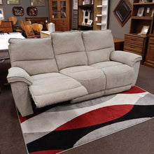 Load image into Gallery viewer, Light Tan Double Recliner Sofa