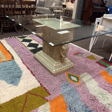 Load image into Gallery viewer, Elephant Base Glass Top Dinning Table