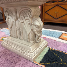 Load image into Gallery viewer, Elephant Base Glass Top Dinning Table