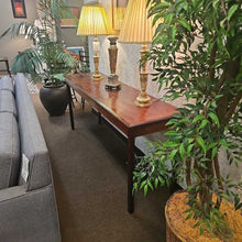 Load image into Gallery viewer, Dark Wood Console Table