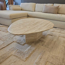 Load image into Gallery viewer, Craie Modern Travertine Coffee Table