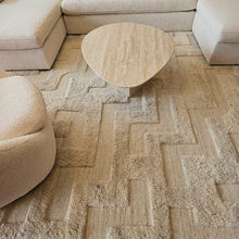 Load image into Gallery viewer, Nordic Knots Cream Mixed Texture Area Rug