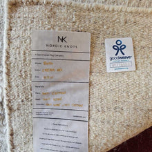 Load image into Gallery viewer, Nordic Knots Cream Mixed Texture Area Rug