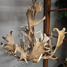 Load image into Gallery viewer, Reproduction Elk Antler Chandelier