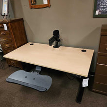 Load image into Gallery viewer, Up Lift Elec. Standing desk W/ Mounted monitor arm
