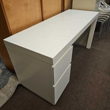 Load image into Gallery viewer, West Elm White 2 Drawer Desk
