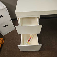 Load image into Gallery viewer, West Elm White L Shaped Desk