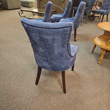 Load image into Gallery viewer, 4 Blue Upholstered Chairs