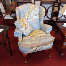 Load image into Gallery viewer, Upholstered Bird Wing Back Arm Chair