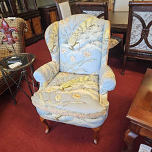 Load image into Gallery viewer, Upholstered Bird Wing Back Arm Chair