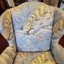 Load image into Gallery viewer, Upholstered Bird Wing Back Arm Chair