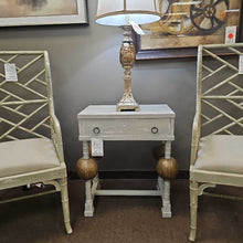 Load image into Gallery viewer, Vintage Inspired Nightstand w/ Ball Accents