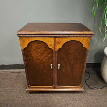 Load image into Gallery viewer, Vintage Leather Top Cabinet