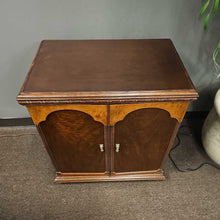 Load image into Gallery viewer, Vintage Leather Top Cabinet