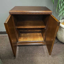 Load image into Gallery viewer, Vintage Leather Top Cabinet