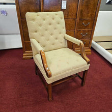 Load image into Gallery viewer, Tan Tufted Armchair